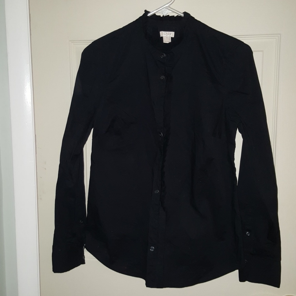 SALE J. Crew button up shirt w/ ruffle details
